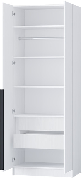 Шкаф Авангард 800, Белый древесный