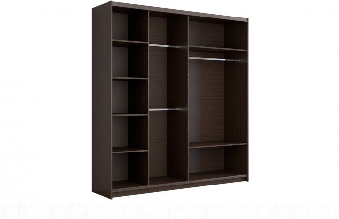 Шкаф-купе Иннэс-5 2000 Ф3/Ф3, Белый глянец