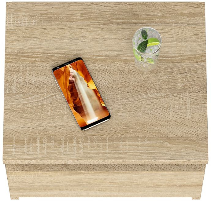 Мори Тумба прикроватная ТПМ400.1, цвет дуб сонома, ШхГхВ 40,4х34,6х30 см.