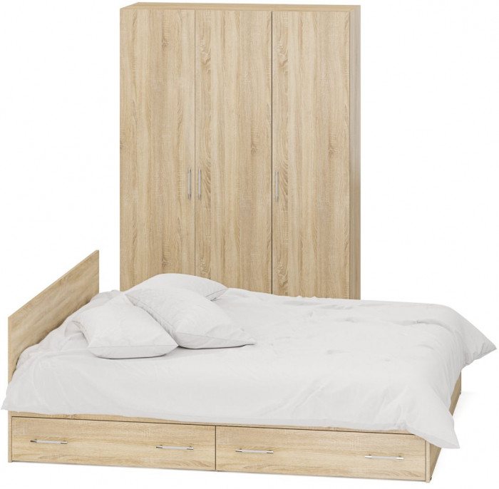 Спальня Стандарт 1-1800Я, дуб сонома