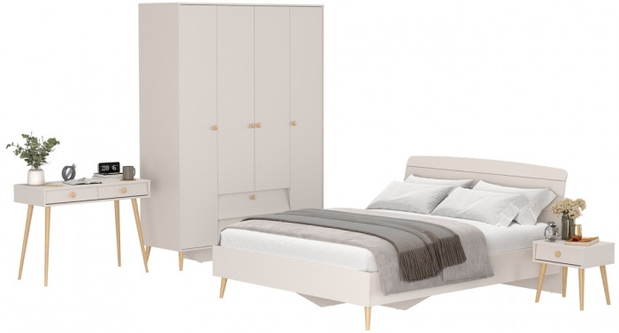 Афина Спальня 33-1600, кашемир серый