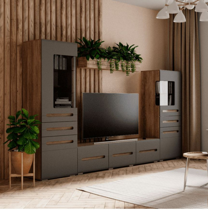 Спальня "Наоми" ШК-23 дуб каньон/графит