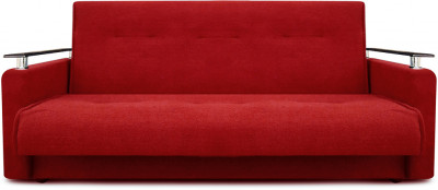 Раскладной диван-кровать, прямой, книжка, цвет красный, Милан Люкс 120