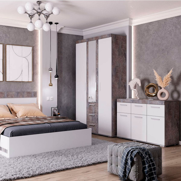 "Инстайл" КМ-03 метрополитан грей/белый