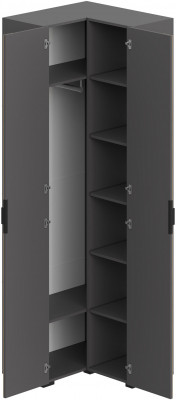 Прихожая Нао, набор №11, Дуб вотан/Графит, Вотан, Simple 27