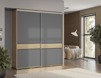 Шкаф-купе "Крафт-10" Крафт/Графит