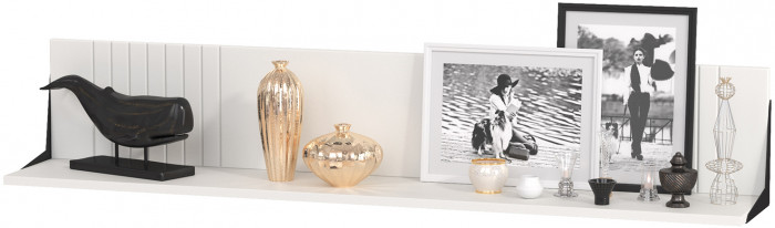 Валенсия Гостиная № 124, цвет ЛДСП белый шагрень/МДФ белый шагрень, ШхГхВ 405,4х38,4х225,2 см., универсальная сборка