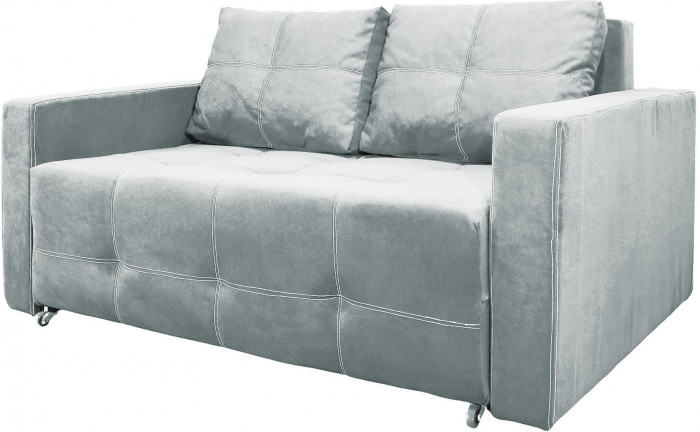 Диван аккордеон Марс велюр серый 140
