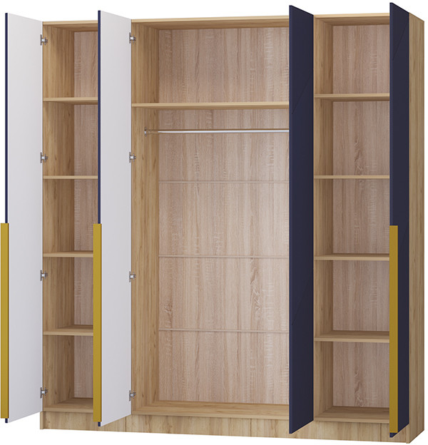 Шкаф Авис 2,0, Крафт золотой/Сапфир