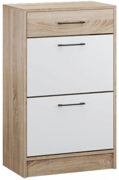 Денвер обувница дуб сонома/Белый