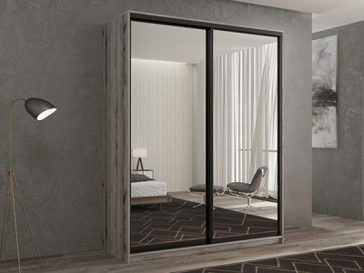 Шкаф-купе Кааппи 1 Эвок Окаменелый 170х45х230 см