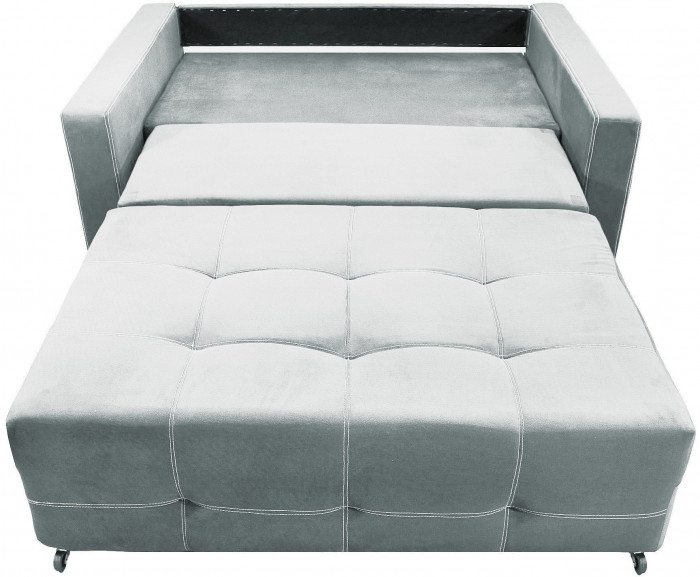 Диван аккордеон Марс велюр серый 160