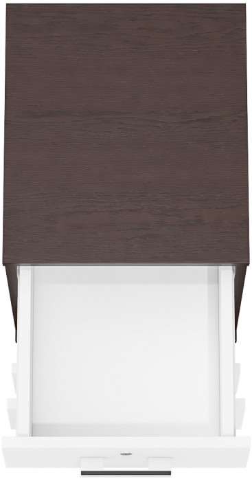 Тумба выкатная С-МД-3-02, венге/белый шагрень