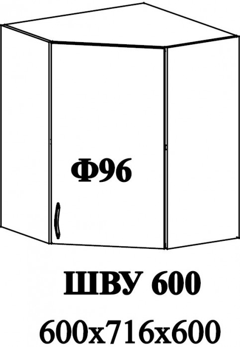 Ф-96 Катрин (ШВУ 600) МДФ циркон