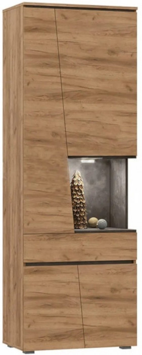 Модульная гостиная Соренто, композиция 2 (Дуб Крафт / Бетон)