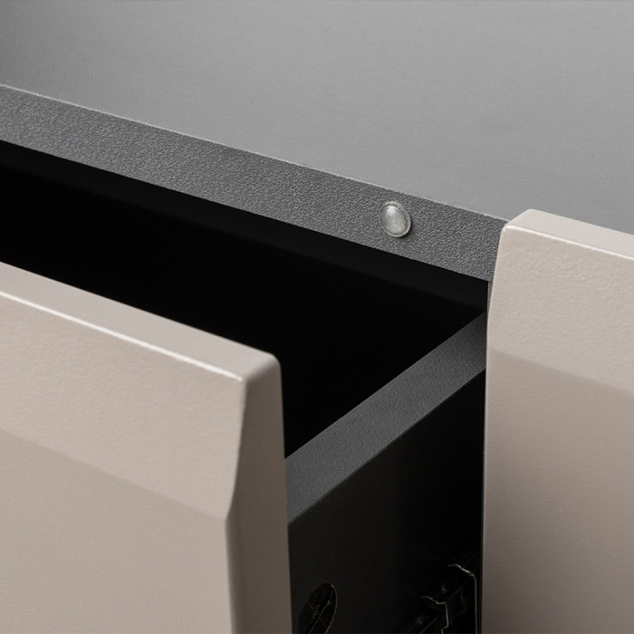 Сидней Комплектация № 049, корпус: антрацит/фасады: МДФ веллюто капучино