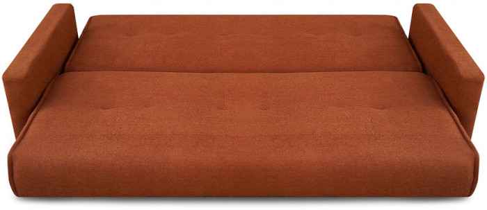 Раскладной диван-кровать, прямой, книжка, цвет коричневый, Милан 140