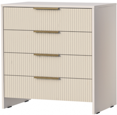 Комод 4 ящика Кэт-3, Кашемир/Тирамису матовый