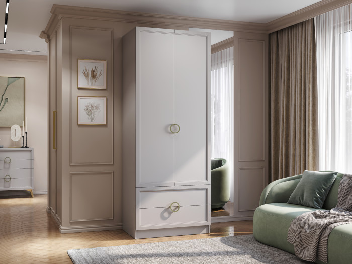 Шкаф 2-х створчатый "Эстетика" ШК-02 Кашемир