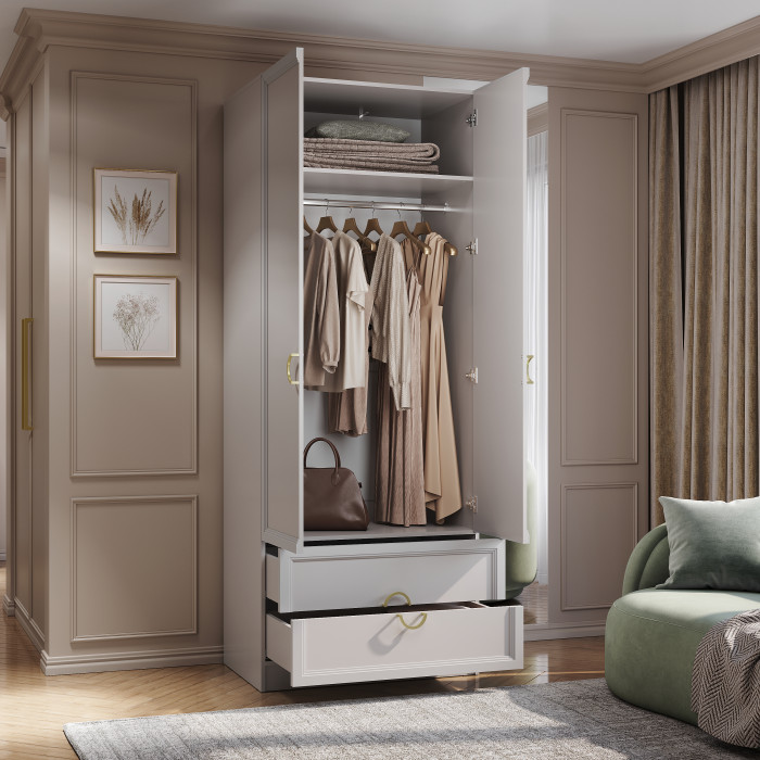 Шкаф 2-х створчатый "Эстетика" ШК-02 Кашемир