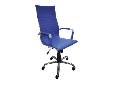 Кресло Барбара Модерн 1Х к/з синий