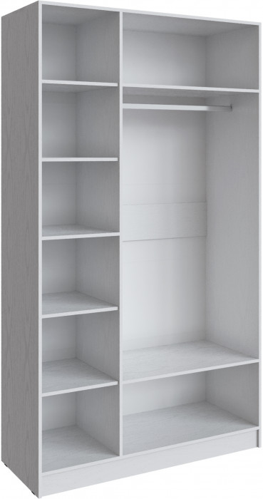 Шкаф Мадрид (1,3) с зеркалом, Белый