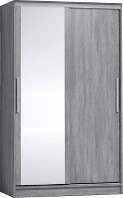 Шкаф-купе с зеркалом Стрике 1200 Ателиер светлый