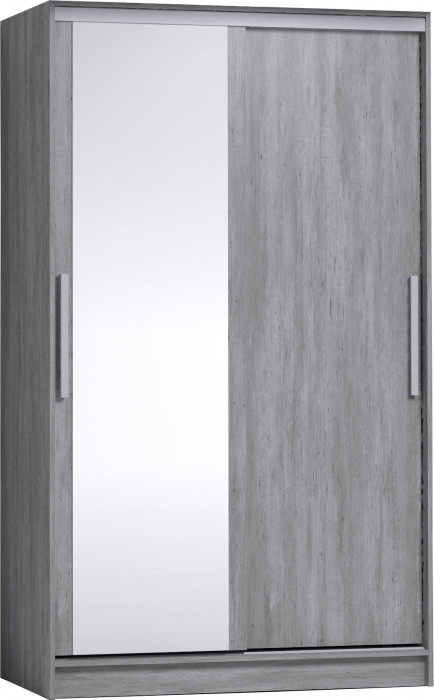 Шкаф-купе с зеркалом Стрике 1200 Ателиер светлый