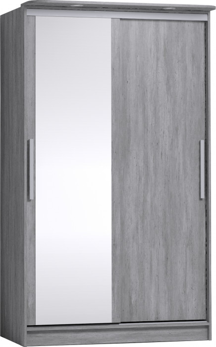 Шкаф-купе с зеркалом Стрике 1200 Ателиер светлый