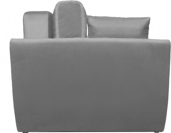 Диван еврокнижка Амстердам 160 ЛЮКС 12 ВЕЛЮР СЕРЫЙ