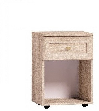 Тумба прикроватная с ящиком Sherlock 64, дуб сонома