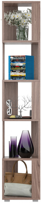 Стеллаж СВК, цвет ясень шимо тёмный, ШхГхВ 35х35х179 см.