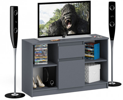 Мори Тумба ТВ МТВ1204.1, цвет графит, ШхГхВ 120,4х41х73 см.