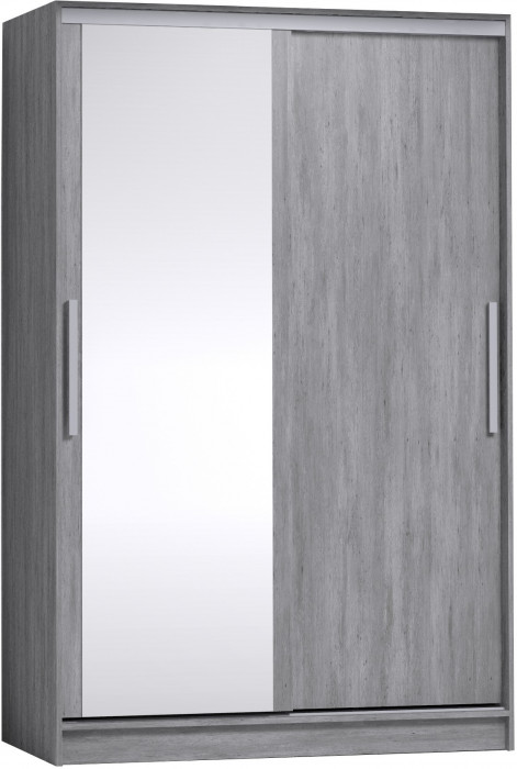 Шкаф-купе с зеркалом Стрике 1350 Ателиер светлый