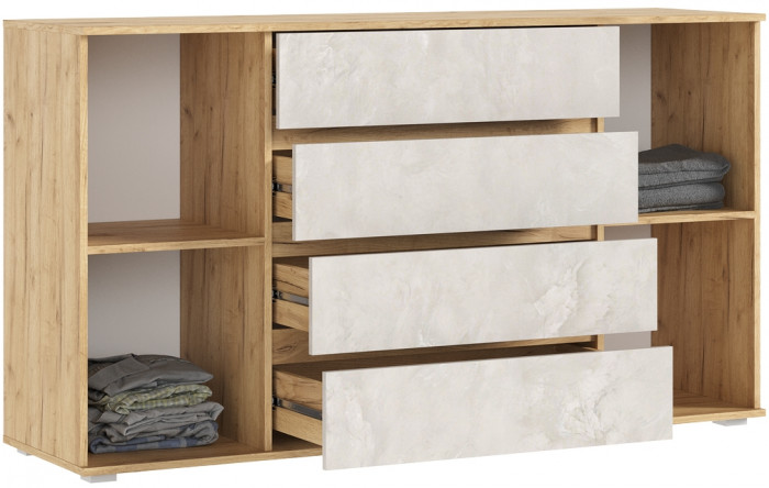 Модульная спальня Марвэл, Дуб крафт/Мальта