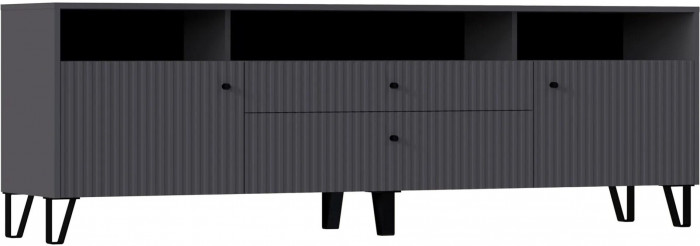 Оливия Тумба ТВ графит софт (Графит, Графит Софт)