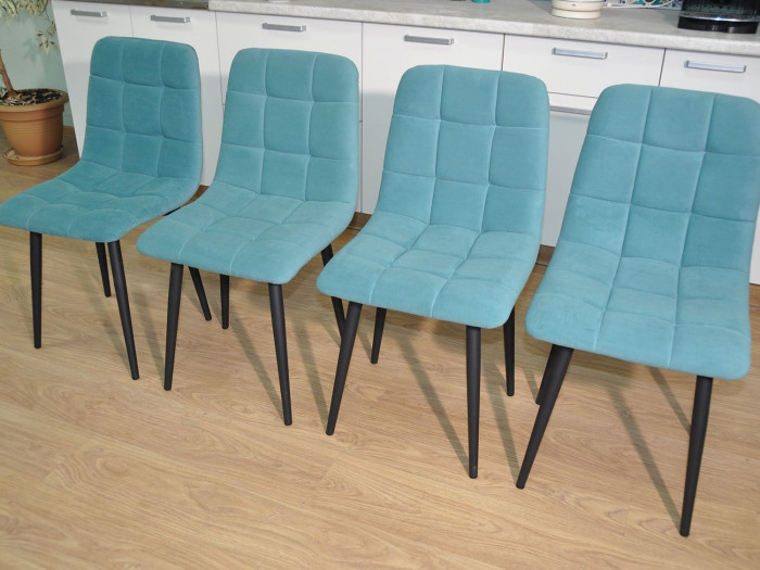 Обеденная группа Колорадо / Стул Х 4 шт. / Бетон темный/черный / бид 15