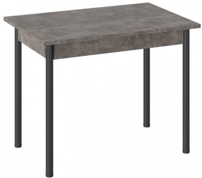 Родос Тип 1 стол с опорой d40 (Черный муар/Дуб Сонома)