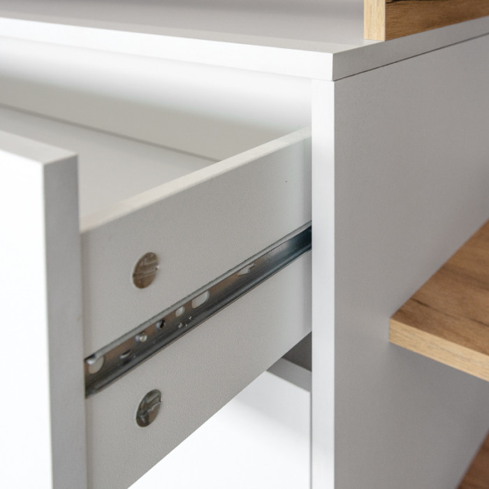 Бэль 10.95 Комод, цвет дуб крафт золотой/белый премиум, ШхГхВ 149,2х43х99,4 см.