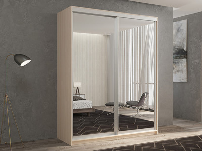 Шкаф-купе Кааппи 1 Дуб молочный 140х60х230 см