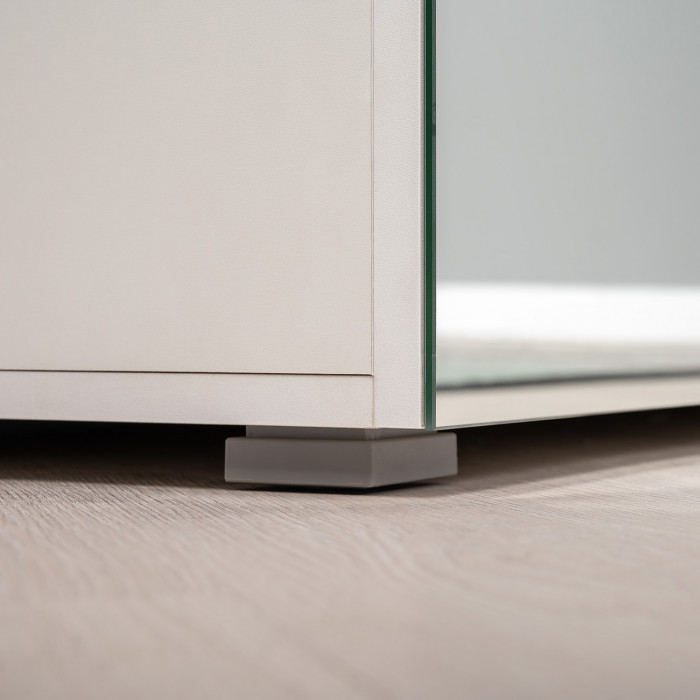 Октава Прихожая 30, цвет белый шагрень/дуб крафт золотой/фасады МДФ белый шагрень, ШхГхВ 193,7х35,4х197,6 см., универсальная сборка