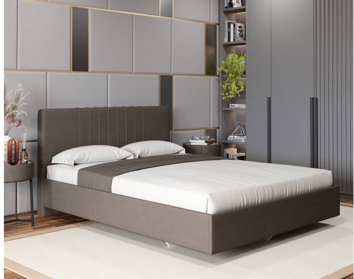 Кровать с латами Соло 160*200, Коричневый