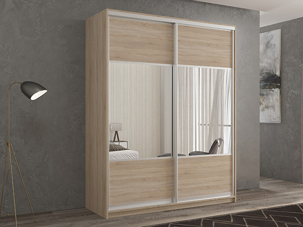 Шкаф-купе Кааппи 6 Сонома Светлый 120х60х230 см