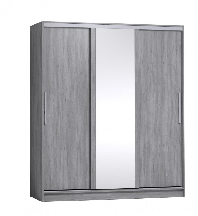 Шкаф-купе с зеркалом Strike 1800 Atelier светлый