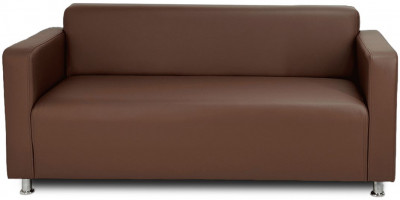 Диван прямой Томи, 160 см, экокожа, коричневый