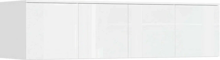 Норд Композиция Шкафов (прямые + угловые), Белый глянец/белый