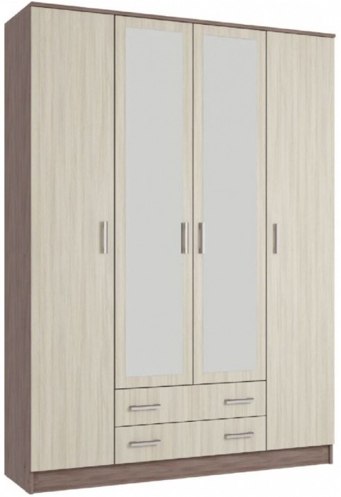 Квадро Шкаф четырёхдверный (Венге / лоредо)