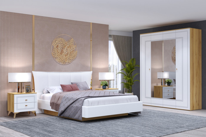 Шкаф 4-х дверный Вега Сапфир