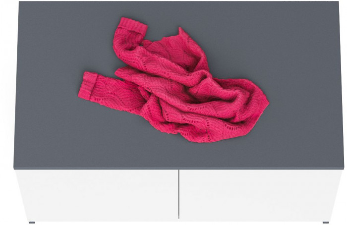 Мори Тумба/антресоль МА900.1, цвет графит/белый, ШхГхВ 90,4х50,4х54,6 см., подходит для шкафа МШ900.1