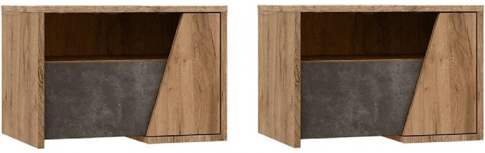 Модульная спальня Соренто (Дуб Крафт / Бетон)